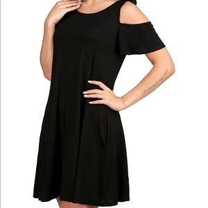 🌟NEW🌟 Black Cold Shoulder Dress